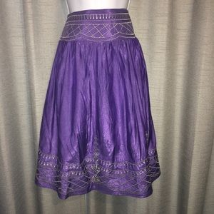 Royal Purple Peasant Skirt - XL